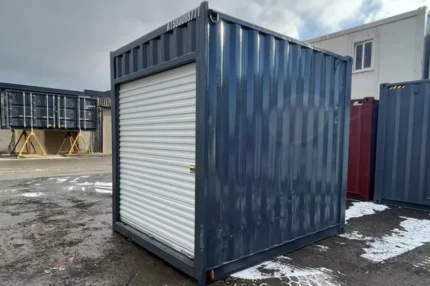 10′ Hc Used Container with Rollup Door